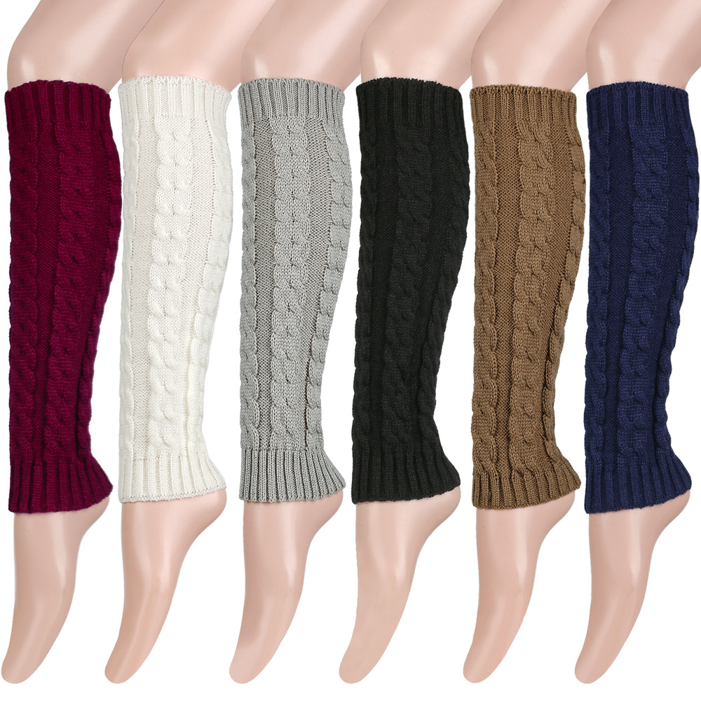 Knit Leg Warmers Warm Boot Socks for Women Cozy Leggings Knee High Thermal Socks